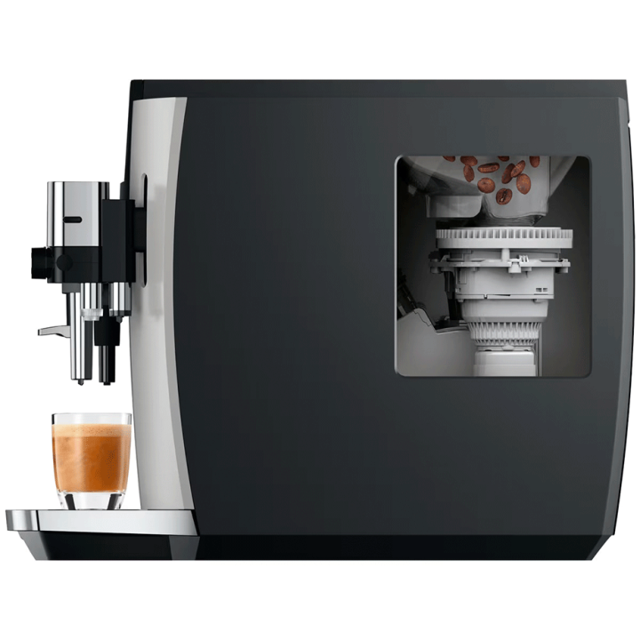 Jura E8 (EC) Platin Espressomaskine Inkl. Startpakke (DK sprog), Mælkebeholder & 6x400g Rigtig Kaffe