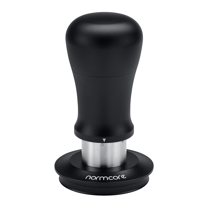 Normcore V5 Tamper med Fjeder & Titaniumsbelægning 58 mm Sort