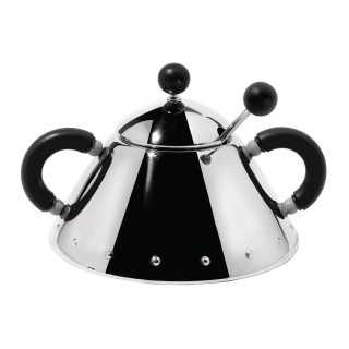 Alessi 9097 Sukkerskål Sort
