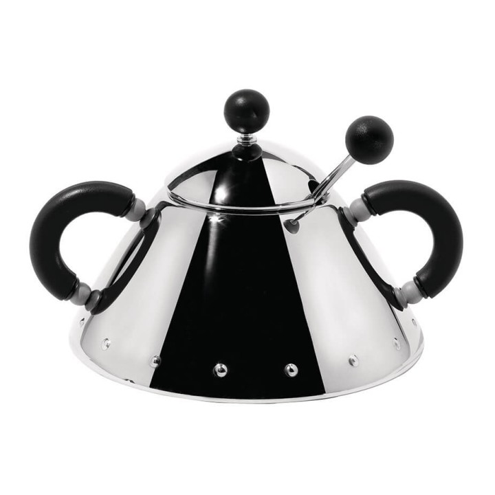 Alessi 9097 Sukkerskål Sort
