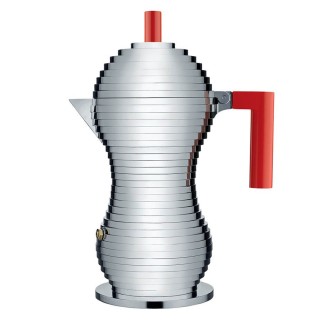 Alessi Pulcina Induktion 6 Kop. Espressokande Rød
