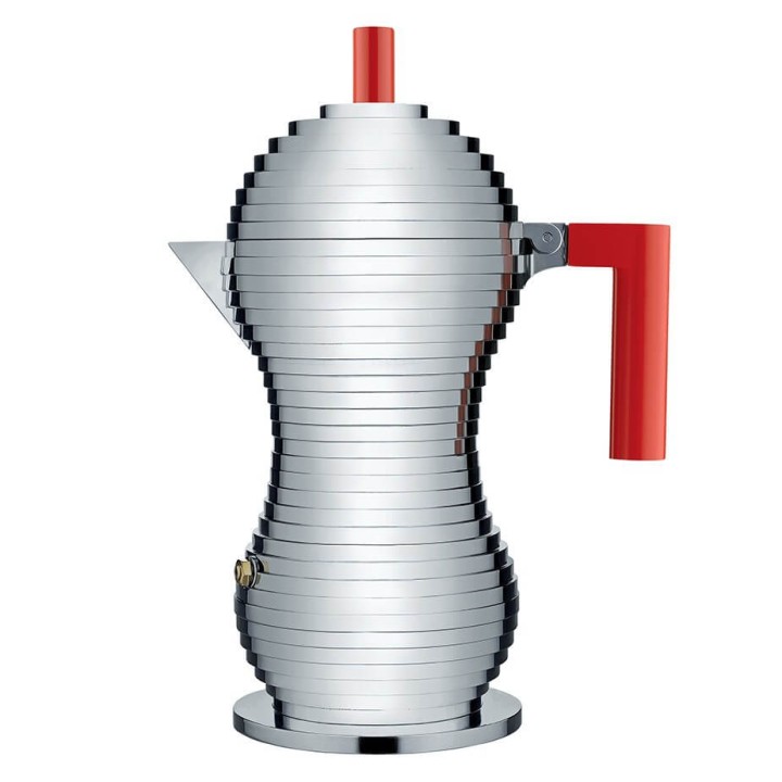 Alessi Pulcina Induktion 6 Kop. Espressokande Rød