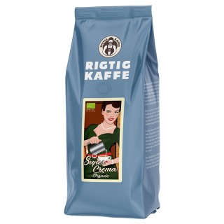 Rigtig Kaffe Super Crema Økologisk 3kg Hele kaffebønner
