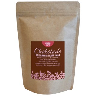 Chokolade Smagskaffe 225g Hele kaffebønner