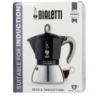 Bialetti Moka Induction 6 Kop. Espressokande Sort