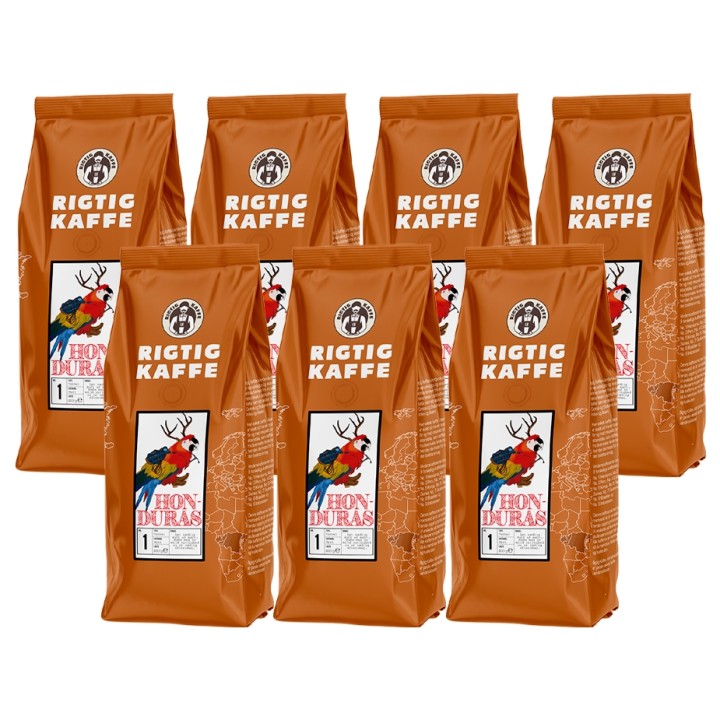 Rigtig Kaffe Honduras No. 1 - 7x400g Hele kaffebønner