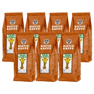 Rigtig Kaffe Tanzania No. 2 - 7x400g Hele kaffebønner