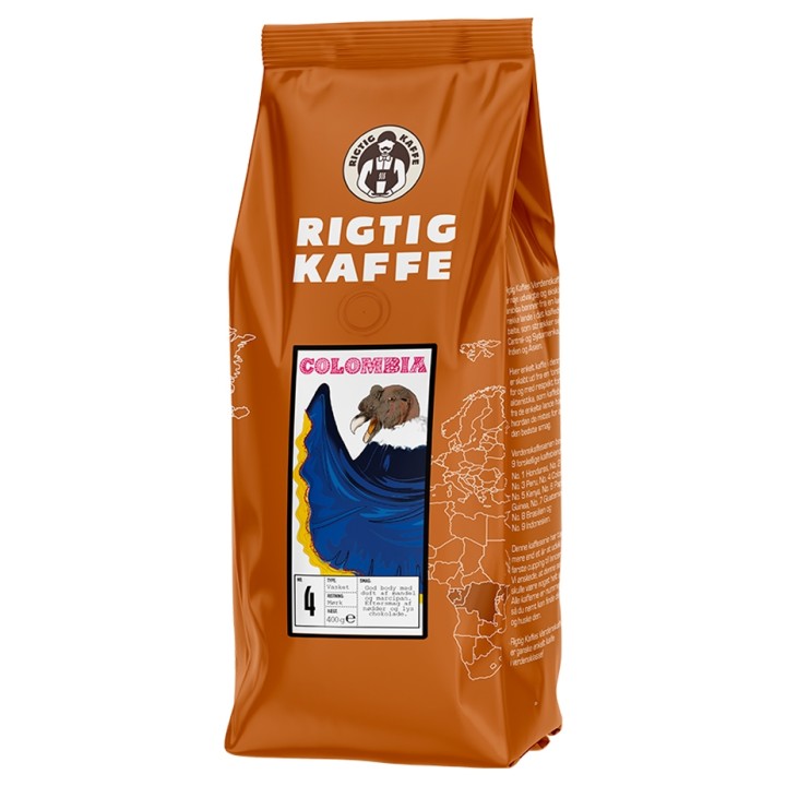 Rigtig Kaffe Colombia No. 4 - 15x400g Hele kaffebønner