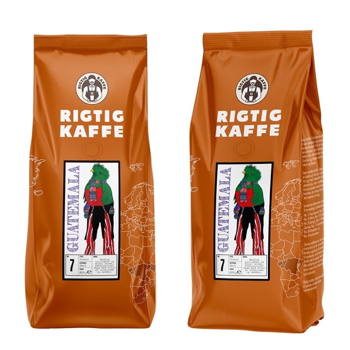 Rigtig Kaffe Guatemala No. 7 - 7x400g Hele kaffebønner