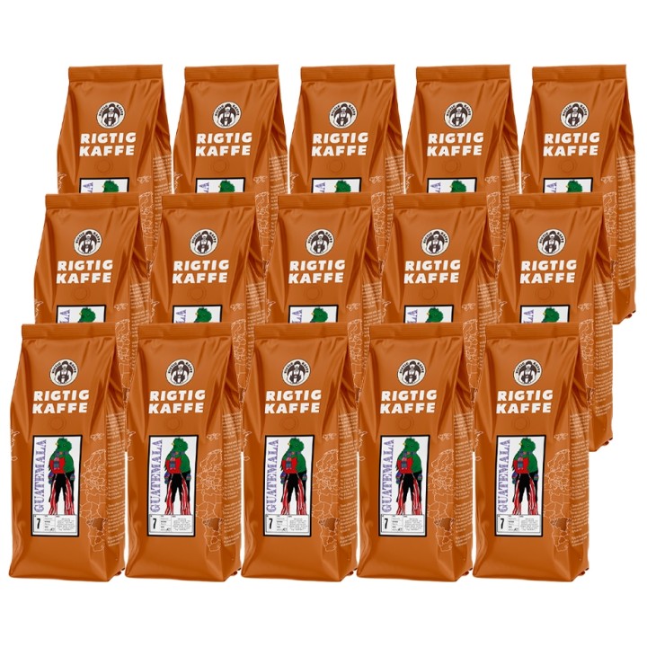 Rigtig Kaffe Guatemala No. 7 - 15x400g Hele kaffebønner