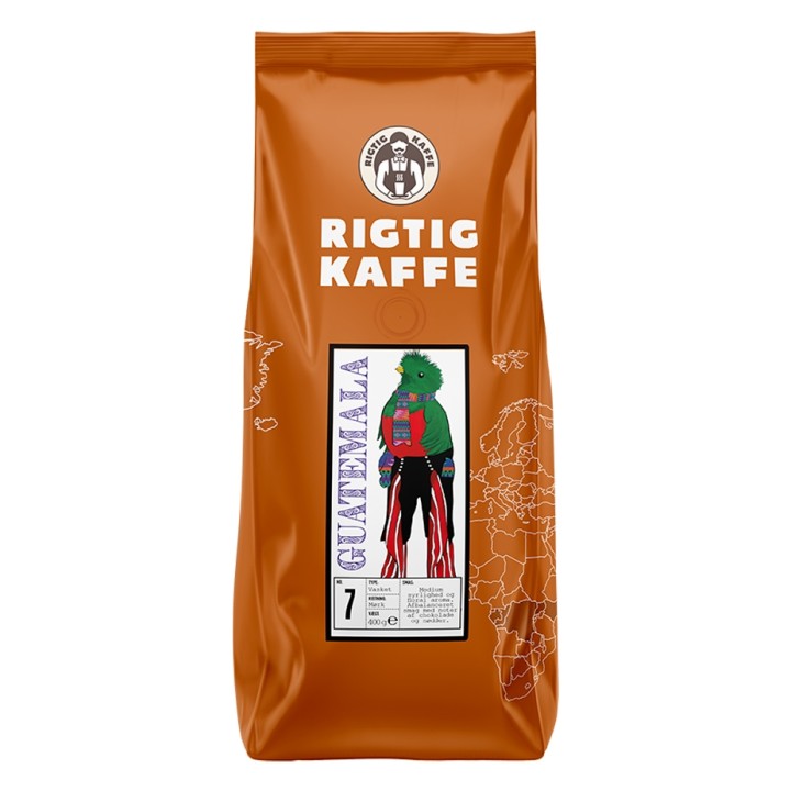 Rigtig Kaffe Guatemala No. 7 - 15x400g Hele kaffebønner