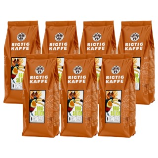Rigtig Kaffe Brasilien No. 8 - 7x400g Hele kaffebønner