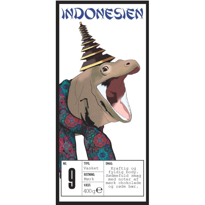 Rigtig Kaffe Indonesien No. 9 v/24kg Hele kaffebønner