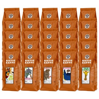 Rigtig Kaffe Mixpakke 10kg Hele kaffebønner