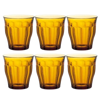 Duralex Picardie Caféglas 25 cl Amber 6 Stk