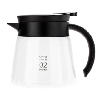 Hario V60-02 Rustfrit Stål Server 0,6 L Hvid