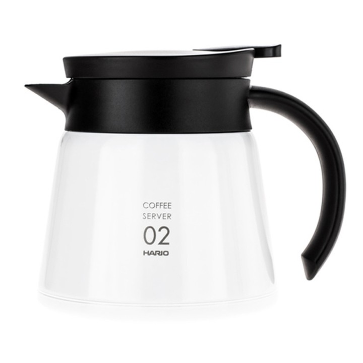 Hario V60-02 Rustfrit Stål Server 0,6 L Hvid