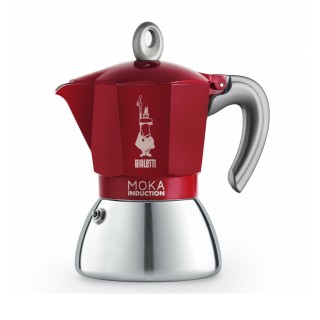 Bialetti Moka Induction 6 Kop. Espressokande Rød