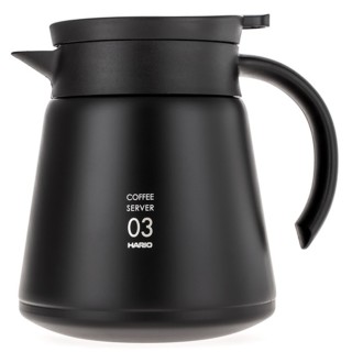 Hario V60-03 Rustfrit Stål Server 0,8 L Sort