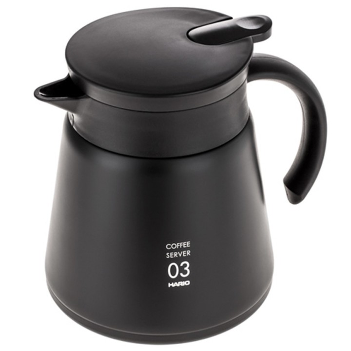 Hario V60-03 Rustfrit Stål Server 0,8 L Sort