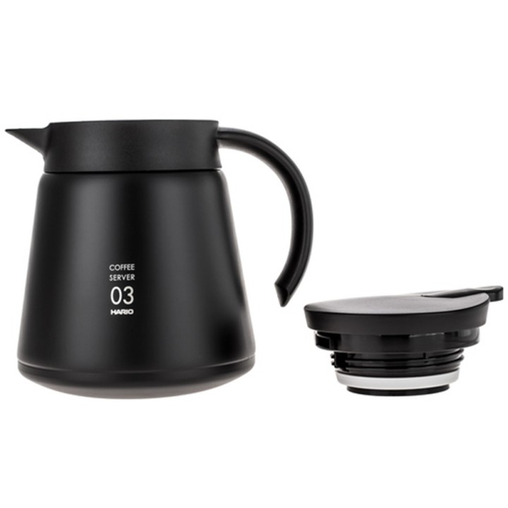 Hario V60-03 Rustfrit Stål Server 0,8 L Sort