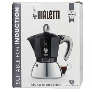 Bialetti Moka Induction 4 Kop. Espressokande Sort