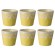 Costa Nova Gres Espressokopper 10 cl 6 Stk Gul