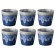 Costa Nova Gres Espressokopper 10 cl 6 Stk Blå