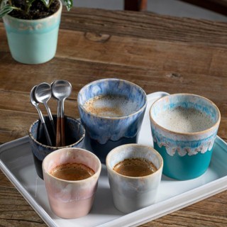 Costa Nova Gres Espressokopper 10 cl 6 Stk Grå