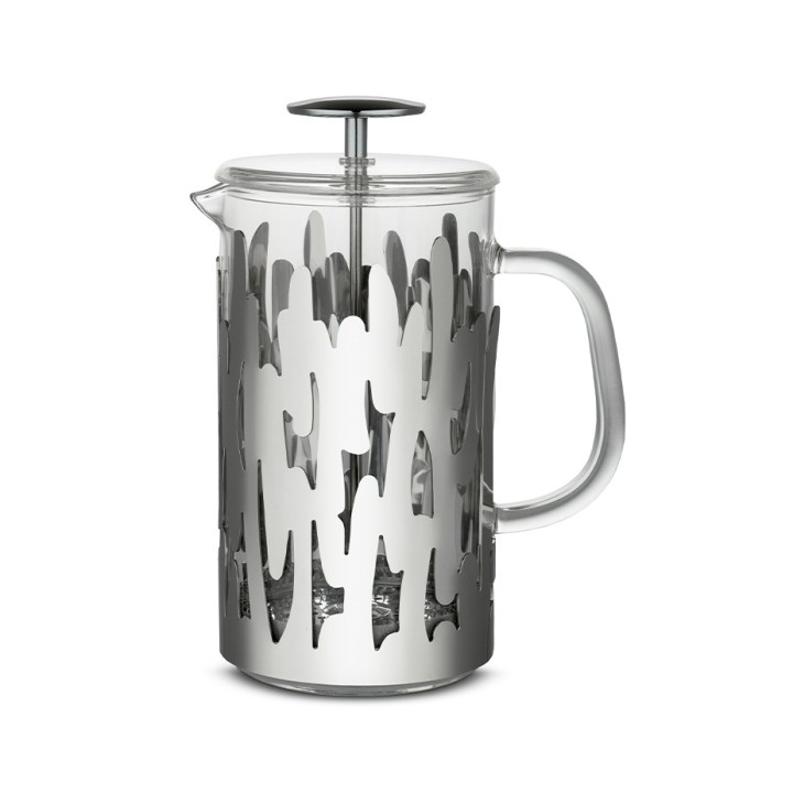 Alessi Barkoffee 8 Kop. Stempelkande Stål