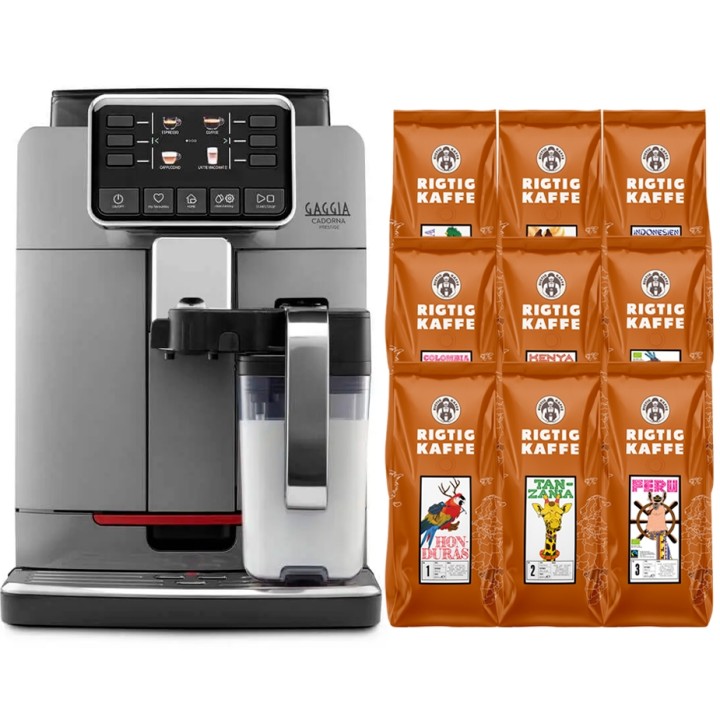 Gaggia Cadorna Prestige Espressomaskine Inkl. 9x400g Rigtig Kaffe
