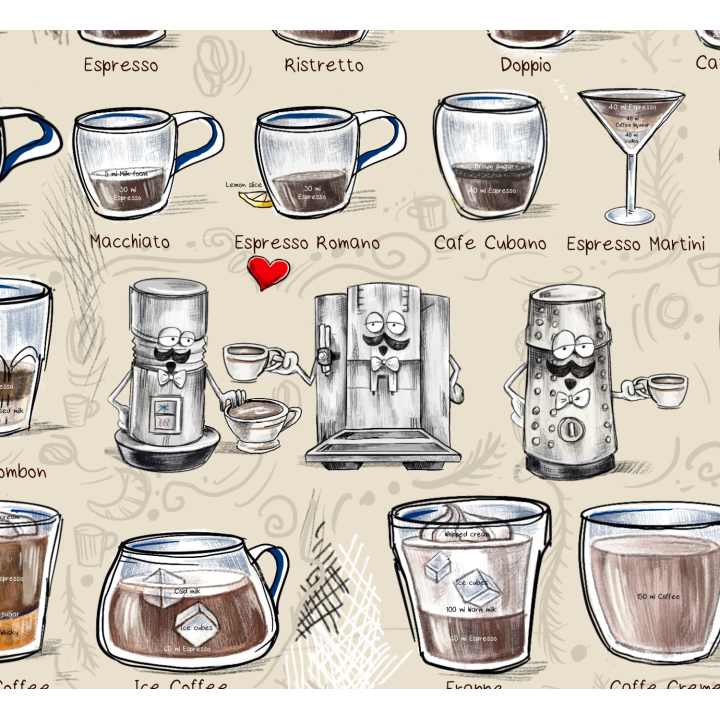 Kaffeplakat Rigtig Kaffe COFFEE LOVERS 50x70cm