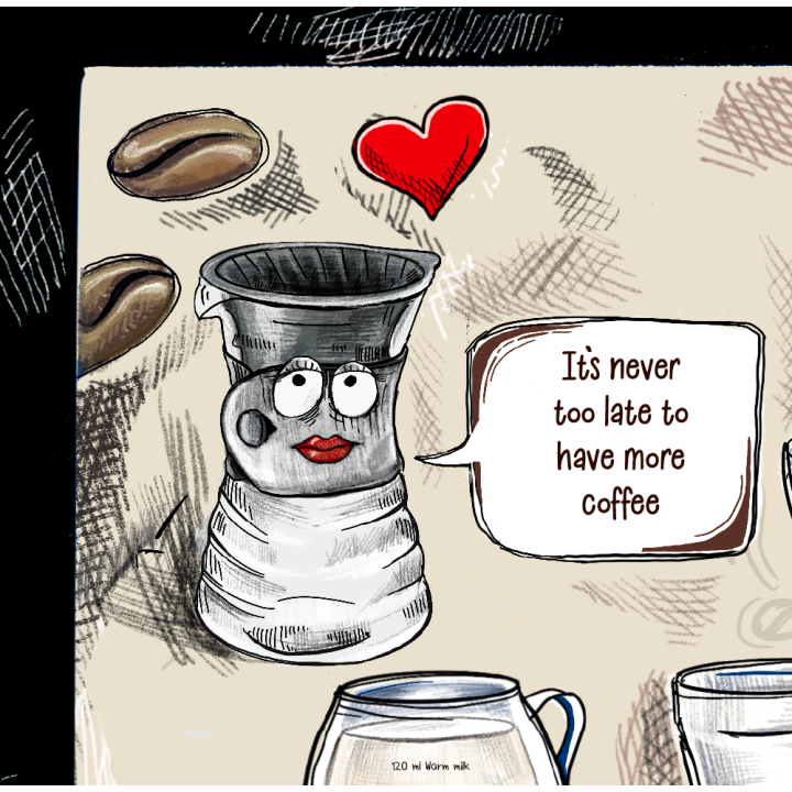 Kaffeplakat Rigtig Kaffe COFFEE LOVERS 50x70cm