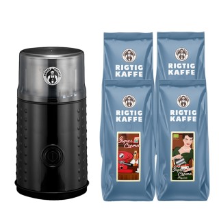 House of Barista Elektrisk Kaffemølle Inkl. 2kg Rigtig Kaffe