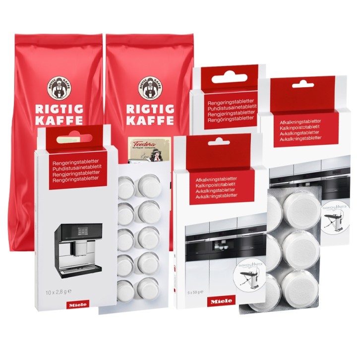 Miele Plejepakke & 2kg Rigtig Kaffe