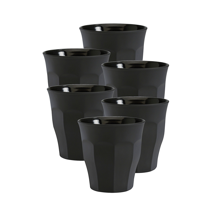 Duralex Picardie Caféglas 9 cl 6 Stk Sort