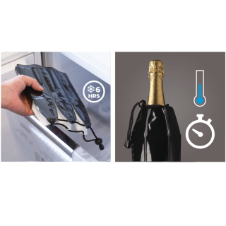 Vacu Vin Active Champagnekøler Sort