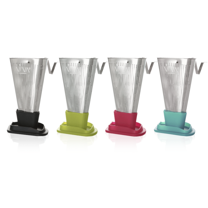 Tefilterholder m. låg Lime