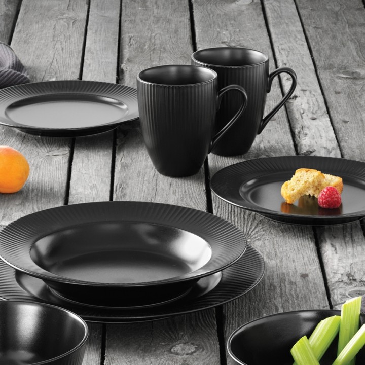 Aida Groovy Krus m. Hank 30 cl 4 Stk Sort