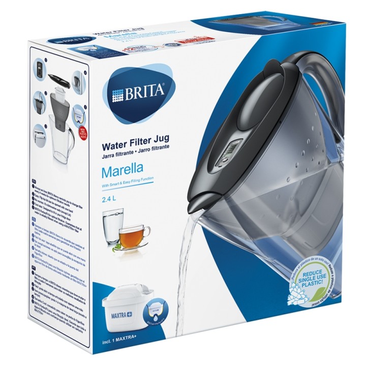 BRITA Marella 2,4L Grå Inkl. 1 Maxtra+ Filter