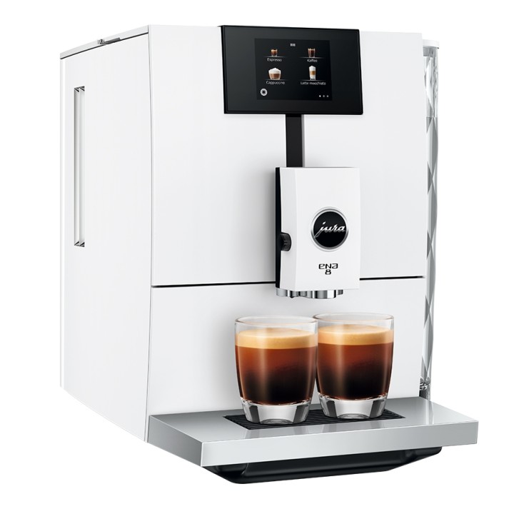 Jura ENA 8 (EC) Full Nordic White Espressomaskine Inkl. Startpakke (DK sprog)