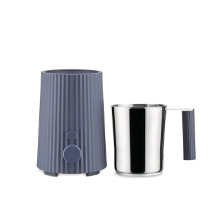 Alessi Plissé Pulcina Elektrisk Mælkeskummer Grå