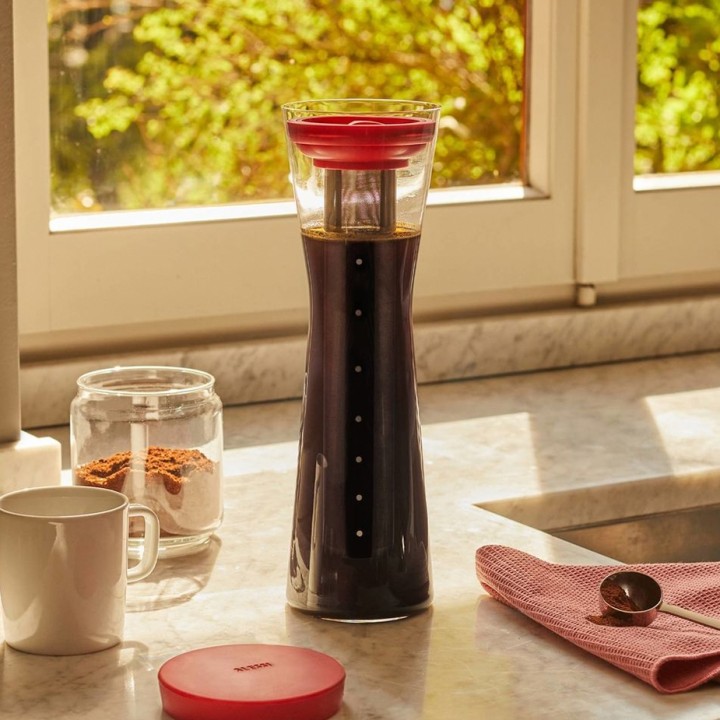 Alessi Mazagran Iskaffebrygger 0,9 L Rød