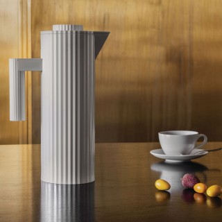 Alessi Plissé Termokande 1L Hvid