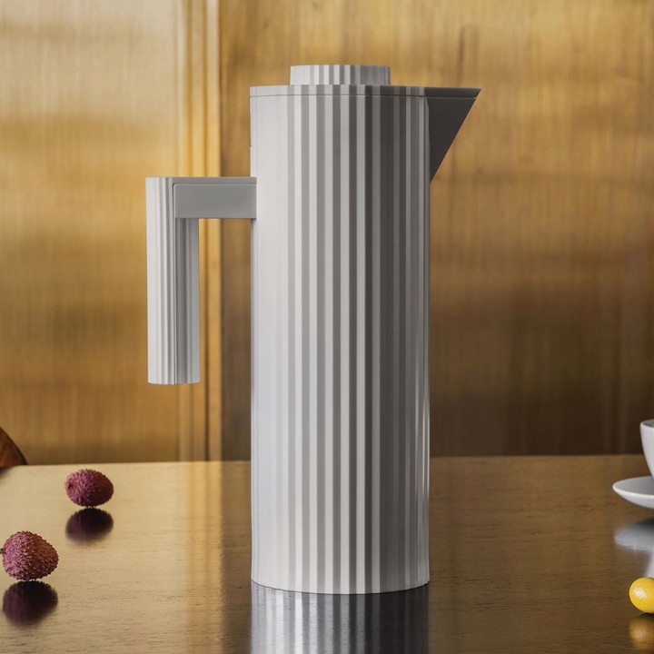 Alessi Plissé Termokande 1L Hvid