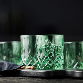 Lyngby Sorrento Whiskyglas 32 cl 4 Stk Grøn