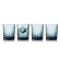Lyngby Sorrento Whiskyglas 32 cl 4 Stk Blå