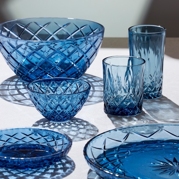 Lyngby Sorrento Highballglas 38 cl 4 Stk Blå