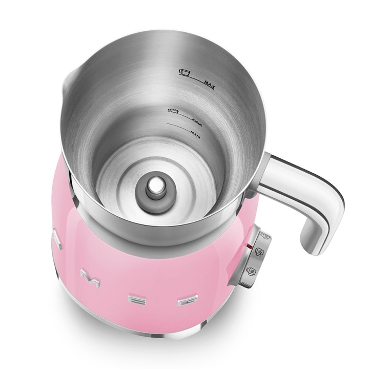 Smeg MFF01PKEU Mælkeskummer Rosa