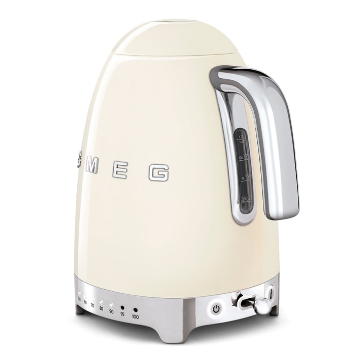Smeg KLF04CREU Elkedel m. Temperatur 1,7L Creme